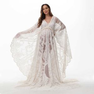 Maternity Photography Dress Tassels Maternity Photo Shooting Long Dress Pregnancy Dress For Photography