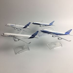 Diecast Model Jason Tutu Original Model A380 Airbus Boeing 747 Airplane Aircraft Metal 1 400 Toy Gift Collection 230518