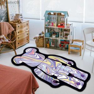 Big Fluid Bear Carpet Anti deslize Bearbra 400 Violent Urr Ur Urrator Extrator Floor Tapete Absorvente Cartoon Fashion Room Decoração T230519