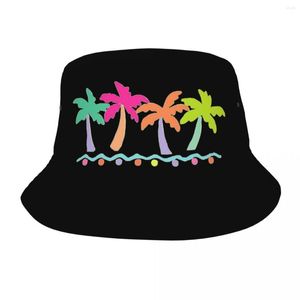 Berretti Palme tropicali In cappelli da pescatore unisex Simple Beach Personalizza il sole estivo