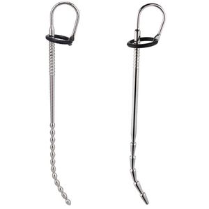 Adult Toys 270mm Super Long Beaded Urethral Dilator Sounds Penis Plug Insert Sounding Rods Stainless Steel Urethra Beads Sex 230519