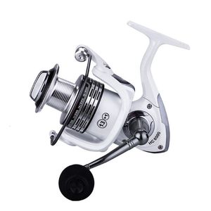 Baitcasting Reels Metal Handle Fishing Spinning Reel 52 1 White Color 10007000 Saltwater Fresh Water Lake Lure for Bass Pike 230518