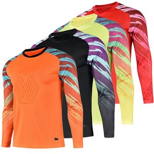 Camisetas ao ar livre Jerseys camisas de futebol masculino Homens de futebol de futebol de mangas compridas Os uniformes do goleiro adultos Kit Soccer Shirt Kit Goalkeeper 230518