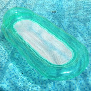 Inflatable Floats Tubes Floating water hanger portable swimming air cushion PVC folding with rear arm swimming pool accessories P230519