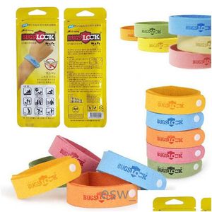 Pest Control Mosquito Repellent Band Armband Nonwoven Tyg Anti Wristband Handring för ADT Kids Inomhus utomhus Trip Drop Delive DHKZ2