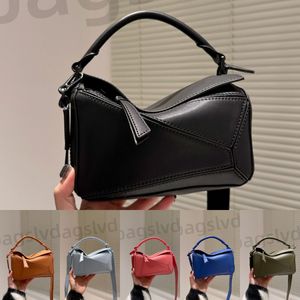 Designer-Einkaufstasche, Umhängetasche, luxuriöse Umhängetaschen, Damen-Handtasche, Puzzle-Tasche, geometrische Tragetaschen, Mini-Tasche, breiter Schultergurt, Kontrastfarbe, Patchwork-Geldbörse