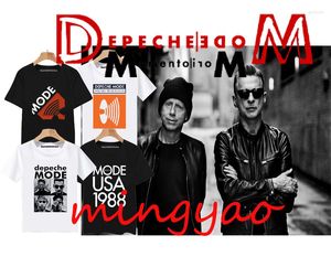 Men's T Shirts 2023 Depeche Mode Graphic Printing T-shirt Men's And Women's Vintage Rock Harajuku Casual Street 90s Band