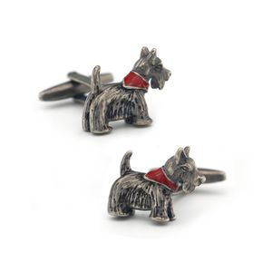 New Arrival Pet Dog Cuff Links Metal Color Vintage Animal Design Quality Brass Material Men's Cufflinks Free Shipping