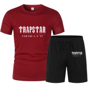 TRAPSTAR Brand Designer Tuta da basket Set T-shirt da uomo Pantaloncini Set Abbigliamento sportivo estivo Pantaloni da jogging Streetwear Harajuku Top Alta qualità25ess