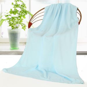 Badhandduk 80*180 Color Fashion Soft MicrofiBre Beach Bath Handduk Swim Washcloth Lättig stor handduksportsresetillbehör 230519