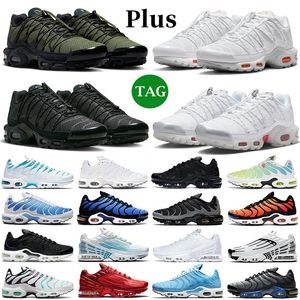 Nike Air Max tn Plus TN Plus 3 Utility Toggle Running Shoes Reflective TNS Terrascape Unity Triple Black Black Laser Blue Oreo Federación para hombres Sketers Sports Sports 36-46