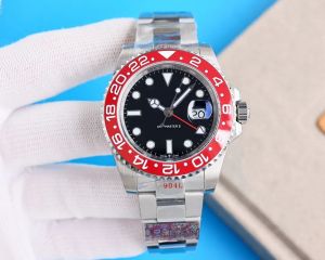 Relógio masculino com trava de deslizamento de luxo Bezel de cerâmica Safira relógios submarinos mecânicos 2813 Pulseira de aço inoxidável Espelho de safira à prova d'água sd51