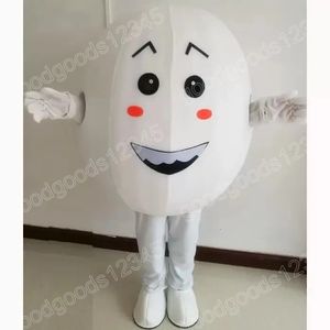 Halloween White Mascot Costumes Christmas Party Dress Cartoon Character Carnival Advertising Birthday Party Dress Up Costume Unisex