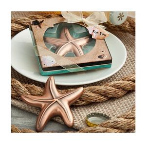 Vintage Starfish Bottle Opener Bridal Shower Wedding Favor Hawaiian Tropical Beach Ocean Theme Party Bag Filler Favours dh86