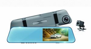 Specchio da 4,5 pollici 1080P Car DVR Stream Media Touch Screen Videocamera per auto dash cam telecamera posteriore Monitor di parcheggio registratore H93