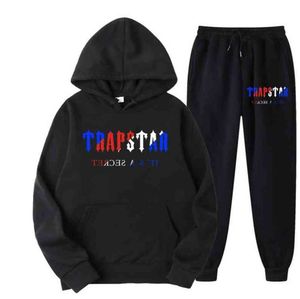 Tracksuit Trapstar Brand Printed Sportswear Men's t Shirts 16 Colors Warm Two Pieces Set Loose Hoodie Sweatshirt Pants Jogging New high end 40ess