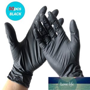 Disposable Gloves Latex Nitrile Rubber Household Kitchen Dishwashing Gloves Work Garden Universal for Left and Right Hand 100Pcs