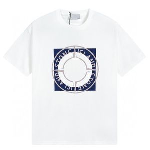 Designer T-shirt herr Kläder Topstone Designerskjortor Dammode T-shirts Sprayfärg Graffiti Par Korta ärmar High Street Loose Tide Lury Brand Armband