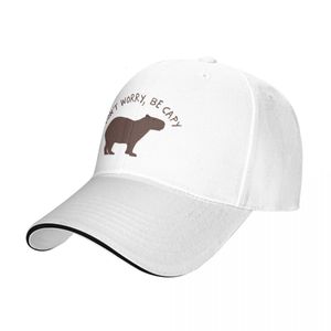 Capas de bola não se preocupem seja Capy Capybara Cap boné de beisebol de bola selvagem chapéu de mulher 230518