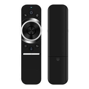 W1S Air Mouse Voice Remote Control Microfone 2.4g Sem fio Seis Giroscópio Sensor Ir Aprendizagem para Android TV Box Laptop Mini PC