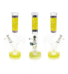 DK alien glass pipe clear bong hookah with downstem and metal bowl water pipe for smoking 345mm1358 inches6401756