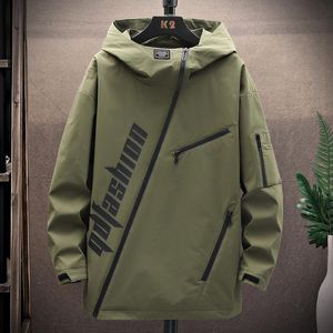 Männer Jacken Herbst Street Hip Hop Mit Kapuze Frühling Kurze Zipper Windjacke Übergroßen Mantel Casual Harajuku Bomber Top Kleidung