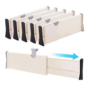 Annan hemlagringsorganisation 4st/Pack Der Divider Organiser Justerbara separatorer Plastiska hushållskökskivor Drop de Dhhi4