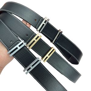 Cinture di design di lusso Uomo Marca Pelle bovina Lettera Cintura con fibbia Moda Uomo Donna Vera pelle Abito formale Jeans Cintura di alta qualità Larghezza 3,8 cm