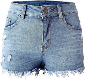 Denim Woman Shorts Summer Fashion Aodrusa Womens Rised Mid Rise Body Zwiększanie krągłego odcięcia w trudnej sytuacji jeansy