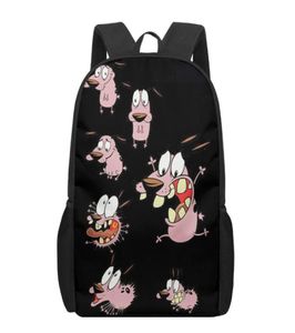 School Bags Cartoon Courage Cowardly Dog 3D Print For Boys Girls Primary Students Backpacks Kids Book Bag Satchel Back Pack7436443