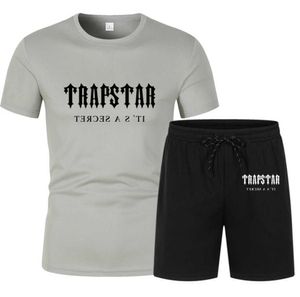 TRAPSTAR Brand Designer Tuta da basket Set T-shirt da uomo Pantaloncini Set Abbigliamento sportivo estivo Pantaloni da jogging Streetwear Harajuku Top Alta qualità41ess