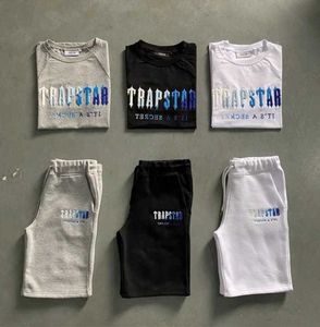 MENS TRAPSTAR T -shirt Set Letter Tracksuit Short Sleeve Plush Shorts New High End 55ESS
