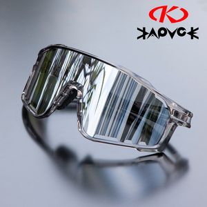 Outdoor Eyewear Kapvoe Polarized Cycling Sunglasses for Man Woman Cycl Glasses Sun Outdoor Sports UV400 MTB Bicycle Eyewear Bike Goggles 230518