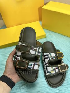 2023 Moda Kadın Erkek Sandalet Lüks Tasarımcı Bayan Beyler Renkli Tuval Mektubu Anatomik Deri slayt 6 stil Modeli 36-44
