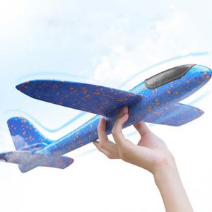 Diecast Model DIY Planes 38cm Hand Throw Airplane Epp Foam Fly Glider Aircraft Outdoor Fun Toys for Children Party Game Gifts 230518