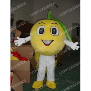 Simulation Lemon Mascot Costumes Cartoon Carnival Unisex Adults Outfit Birthday Party Halloween Christmas Outdoor Outfit Suit