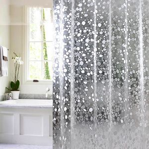Zasłony prysznicowe wodoodporne nowoczesne brukowane zasłony geometryczne kąpiel PVC Kwiaty zasłony prysznicowe do łazienki wanny duża szeroka pokrywka kąpielowa 230518