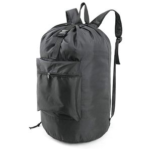 2 pezzi sacchi per roba Oxford borsa per biancheria nera lavami custodia da viaggio borsa per zaino lavabile in lavatrice vestiti sporchi