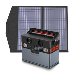 ALLPOWERS Portable Power Station 288Wh / 78000mAh Solar Generator with Foldable 100W Solar Panel Emergency Power Supply Outdoor