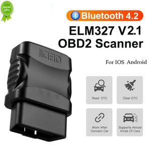 Nuovo ELM327 V2.1 Auto Lettore di Codice di Errore del Motore Obd2 Scanner Bluetooth Lettore Diagnostico Scanner Strumento OBD2 Per IOS/Android