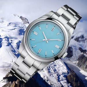 Relógios de luxo de alta qualidade para casal Relógio masculino e feminino relógio 41mm movimento automático moda design de safira à prova d'água pulseira de aço inoxidável completa