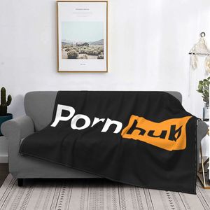 Одеяла 3D Печать Pornhub одеяла удобный мягкий фланель спринт Advint Porn Hub Throsh Browet для дивана для домашней спальни 230518