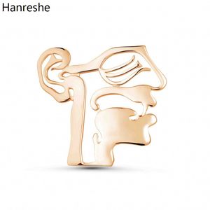 Hanreshe Medical Ent Skull Brooch Pin Simple Classic Doctor Nurse Hospital Lapel Clothesバッジ薬ジュエリー装飾ギフト