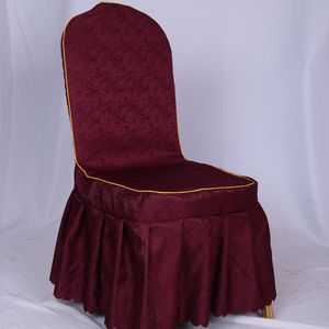Mesa elástica espessada e capa de cadeira plissada Salia Cadeira de jantar Houset Hotel Banquet de casamento de uma peça de capa de cadeira com tudo incluído