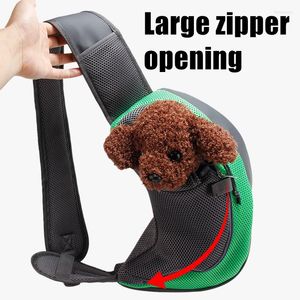 Capas de assento de carro de cachorro Pet Puppy Carrier de viagem ao ar livre Mesh malha Oxford Single Sling bolsa bolsa de bolsa para 2-5 kg