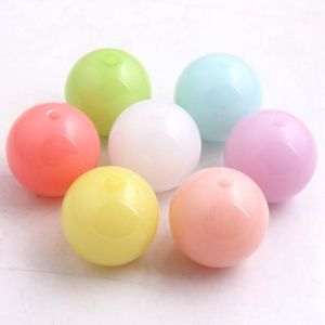 Kristall OYKZA AAA-Qualität 20 mm bunte klobige Acryl-Pastell-Gelee-Perlen für Kinder, Halskette, Schmuck, Lieferant, 100 Stück