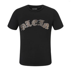 T-shirt da uomo BEAR T-SHIRT JERSEY da uomo ICONICA Classica con teschio di cristallo T-shirt in cotone da uomo Top T-shirt comode 1066