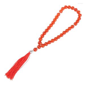 Hilo 667E musulmán 12mm Tasbih 33 cuentas Islam oración Rosario islámico religioso Eid Ramadán regalo redondo con borla 3 colores