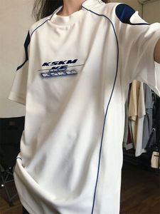 Männer T Shirts Y2K Koreanische Vintage Streetwear Casual Acubi Harajuku Egirl Kurzarm Grunge Ästhetik Übergroßen T-shirts Tops Kleidung 230519