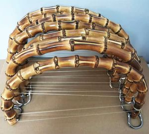 Bag Parts Accessories Outside 25X14 cm Large Size Thickness 1.2-1.5 cm Genuine Handmade Bamboo Bag Handle Obag Hanger Frame Rattan Purse Handles Parts 230519